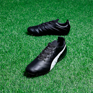 KING Platinum 21 Men's Football Boots, Puma Black-Puma White