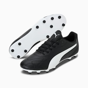 Monarch II FG/AG Men's Football Boots, Puma Black-Puma White, extralarge-IND