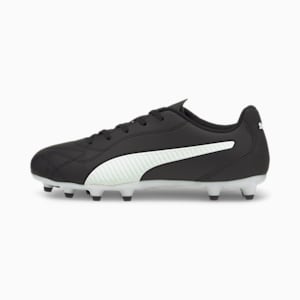 Monarch II FG/AG Jr Youth Football Boots, Puma Black-Puma White, extralarge-IND