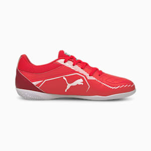 TRUCO II Youth Indoor Sports Shoes, Sunblaze-Puma White-Urban Red