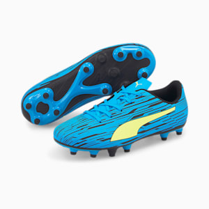 Rapido III Youth Football Boots, Ocean Dive-Yellow Alert-Puma Black