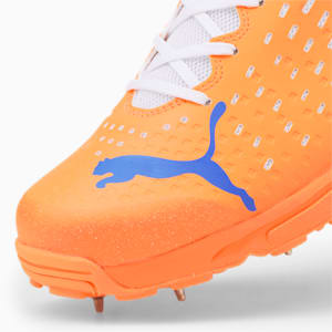 PUMA Spike 22.1 Unisex Cricket Shoes, Neon Citrus-Bluemazing-Puma White