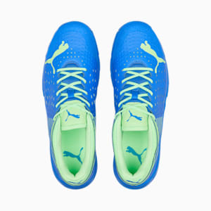 PUMA Spike 22.1 Unisex Cricket Shoes, Bluemazing-Elektro Green-Puma White, extralarge-IND