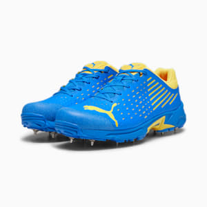 PUMA Spike 22.1 Unisex Cricket Shoes, Ultra Blue-Yellow Blaze-PUMA White, extralarge-IND