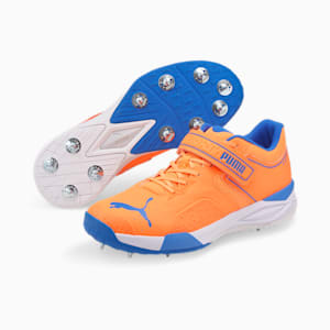 PUMA Bowling 22.1  Cricket Shoes, Neon Citrus-Bluemazing-Puma White