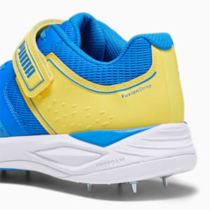 PUMA Bowling 22.1 Unisex Cricket Shoes, Ultra Blue-Yellow Blaze-PUMA White, extralarge-IND