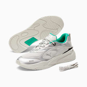 PUMA x BALR. RS-Fast Sneakers, Puma Silver-Glacier Gray-Puma White-Puma Black-Spectra Green