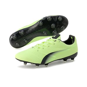 メンズ プーマ キング プラチナム 21 VGN FG/AG サッカー スパイク, Fizzy Light-Asphalt-PUMA Black, extralarge-JPN