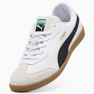 メンズ キング 21 IT サッカー トレーニングシューズ, Puma White-Puma Black-Gum, extralarge-JPN