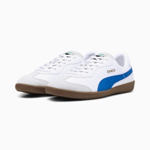 メンズ プーマ キング 21 IT サッカー トレーニング シューズ, PUMA White-Bluemazing, extralarge-JPN