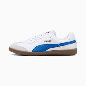 メンズ プーマ キング 21 IT サッカー トレーニング シューズ, PUMA White-Bluemazing, extralarge-JPN