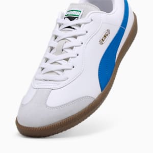 メンズ プーマ キング 21 IT サッカー トレーニング シューズ, PUMA White-Bluemazing, extralarge-JPN