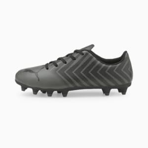 Chaussures de soccer à crampons TACTO II FG/AG Enfant et adolescent, Puma Black-CASTLEROCK, extralarge