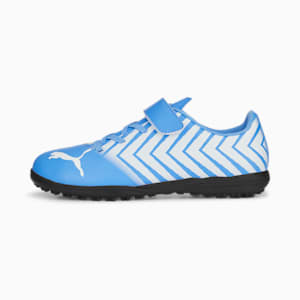 キッズ サッカー プーマ タクト II TT サッカー トレーニング シューズ V 18-24.5cm, Dusky Blue-PUMA White