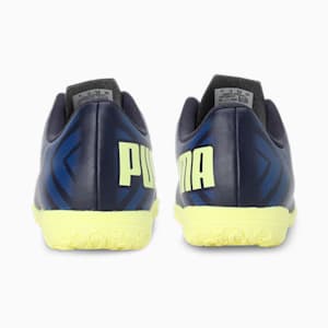 TACTO TT Youth Indoor Turf Football Boots, Parisian Night-Fresh Yellow-Blazing Blue