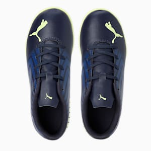 TACTO TT Youth Indoor Turf Football Boots, Parisian Night-Fresh Yellow-Blazing Blue