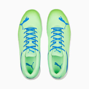 PUMA Spike 22.2  Cricket Shoes, Elektro Green-Bluemazing-Puma White