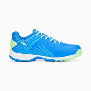 PUMA x one8 22 FH Rubber Unisex Cricket Shoes, Bluemazing-Elektro Green-Puma White, extralarge-IND