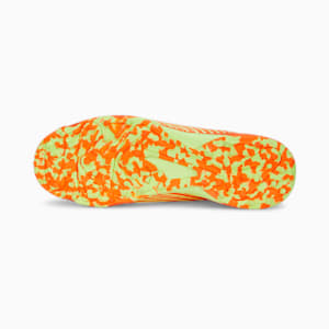 PUMA x one8 22 FH Rubber Cricket Shoes, Ultra Orange-Fast Yellow, extralarge-IND