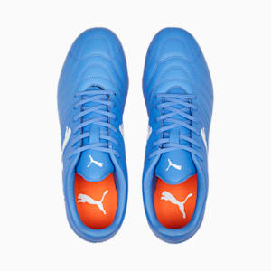Avant Men's Rugby Boots, Blue Glimmer-PUMA White-Ultra Orange