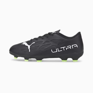 ULTRA 4.4 FG/AG Youth Football Boots, Puma Black-Puma White-Fizzy Light