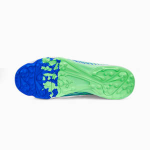 PUMA 22 FH Rubber Unisex Cricket Shoes, Elektro Green-Bluemazing-Puma White, extralarge-IND