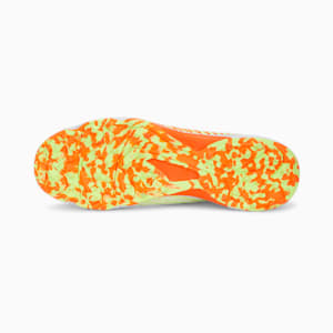 PUMA 22 FH Rubber Unisex Cricket Shoes, PUMA White-Ultra Orange-Fast Yellow, extralarge-IND