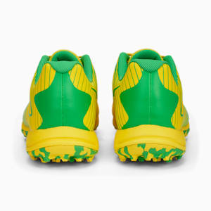 PUMA 22 FH Rubber Unisex Cricket Shoes, Vibrant Yellow-PUMA Green, extralarge-IND