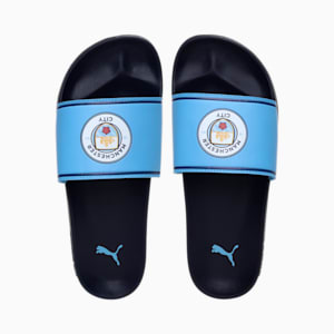 Man City Leadcat 2.0 Unisex Slides, Puma New Navy-Team Light Blue, extralarge-IND