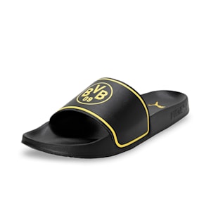 BVB Leadcat 2.0 Unisex Slides, Puma Black-Cyber Yellow, extralarge-IND