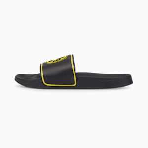 BVB Leadcat 2.0 Unisex Sandals, Puma Black-Cyber Yellow