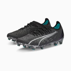 ULTRA Ultimate FG/AG Football Boots, Puma Black-Puma White-Elektro Aqua