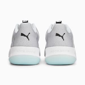 Accelerate Turbo Nitro II Handball Shoes, Puma White-Puma Black-Fizzy Light-Nitro Blue, extralarge-GBR
