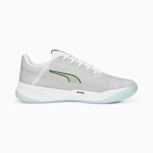 Accelerate Turbo Nitro II Handball Shoes, Puma White-Puma Black-Fizzy Light-Nitro Blue, extralarge-GBR