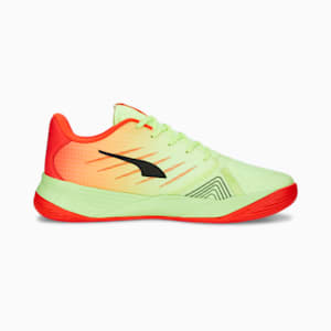 Accelerate Pro II Handball Shoes, Fast Yellow-Red Blast-PUMA Black