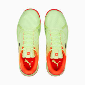 Accelerate Pro II Handball Shoes, Fast Yellow-Red Blast-PUMA Black