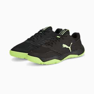 Accelerate Turbo II Handball Shoes Youth, Puma Black-Fizzy Light