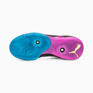 Eliminate Power Nitro II Indoor Sports Shoes, Puma Black-Fizzy Light-Ocean Dive-Festival Fuchsia