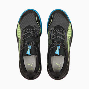 Eliminate Power Nitro II Indoor Sports Shoes, Puma Black-Fizzy Light-Ocean Dive-Festival Fuchsia