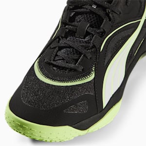 Solarstrike II Racquet Sports Shoes, Puma Black-Puma White-Fizzy Light