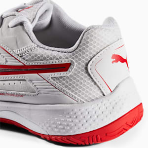 Zapatos Solarstrike II Racquet Sports, Puma White-Puma Black-High Risk Red