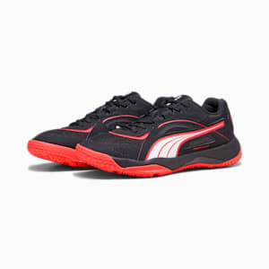 Solarstrike II Unisex Indoor Sports Shoes, PUMA Black-Fire Orchid-PUMA White, extralarge-IND