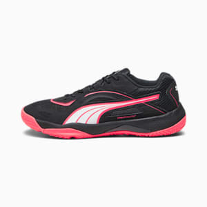 Solarstrike II Unisex Indoor Sports Shoes, PUMA Black-Fire Orchid-PUMA White, extralarge-IND