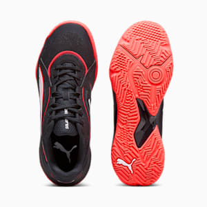 Solarstrike II Unisex Indoor Sports Shoes, PUMA Black-Fire Orchid-PUMA White, extralarge-IND