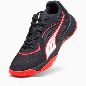 Solarstrike II Unisex Indoor Sports Shoes, PUMA Black-Fire Orchid-PUMA White, extralarge-IND