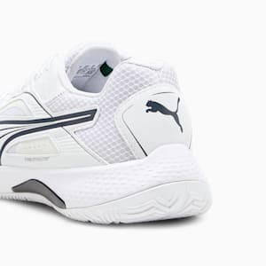 Solarstrike II Unisex Indoor Sports Shoes, Puma White-Shadow Gray, extralarge-IND