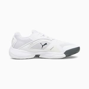 Solarstrike II Unisex Indoor Sports Shoes, Puma White-Shadow Gray, extralarge-IND