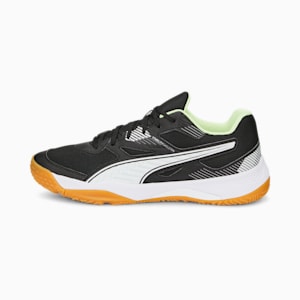 Solarflash II Unisex Indoor Sports Shoes, Puma Black-Puma White-Fizzy Light-Gum, extralarge-IND