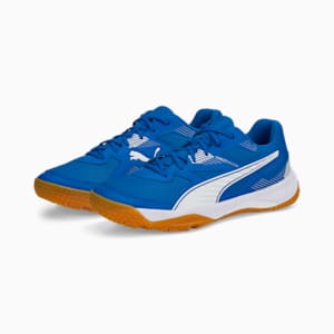 Solarflash II Indoor Sports Shoes, Puma Royal-Puma White-Gum