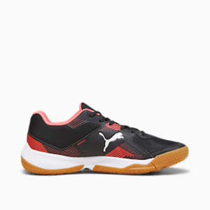 Solarflash II Unisex Indoor Sports Shoes, PUMA Black-Fire Orchid-PUMA White-Gum, extralarge-IND